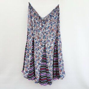 Diane Freis Georgette rare Vintage 80s Pleated Skirt full A-line sz 12